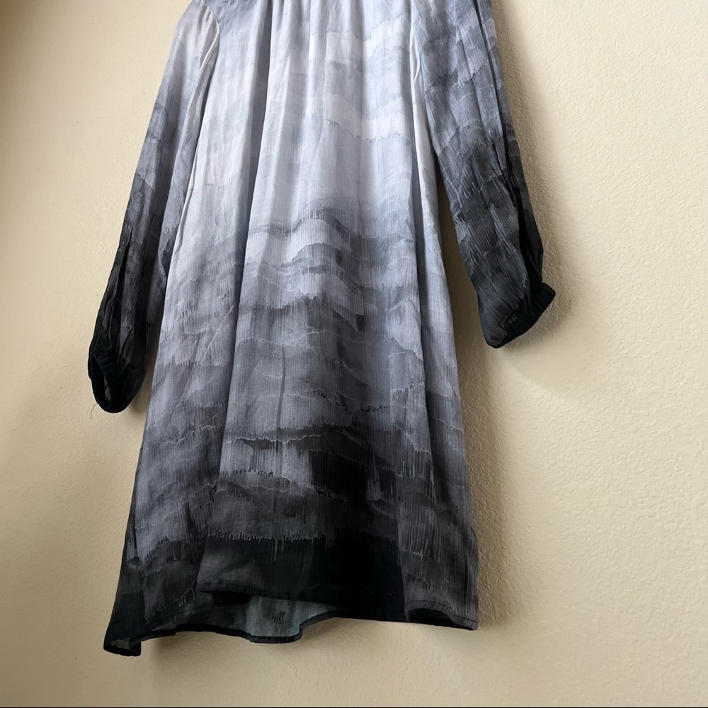 Cloth And Stone Grey Long Sleeve Mini Dress, XS - Picture 9 of 16
